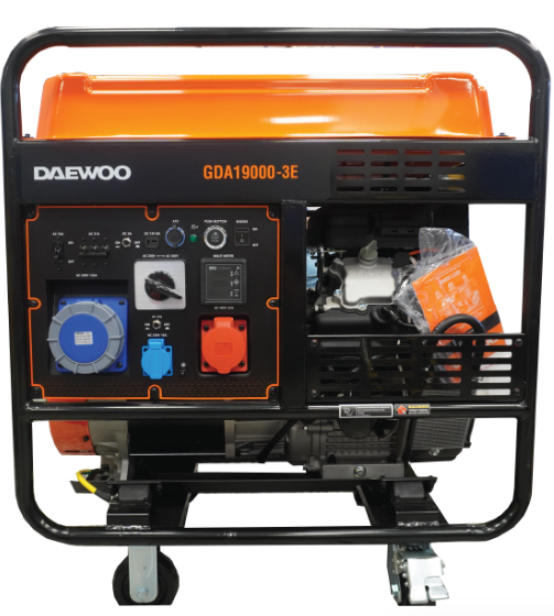 موتور برق دوو بنزینی 19 کیلو وات مدل GDA19000-3E تک فاز سه فاز ریموت استارت